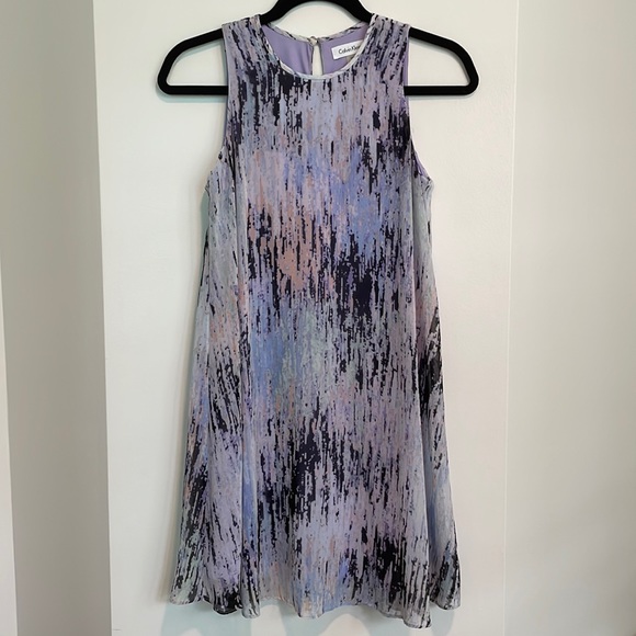 Calvin Klein Dresses & Skirts - Calvin Klein Lilac Pattern Sleeveless Dress